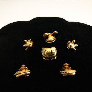 Vintage 6 Pc Signed Disney Pin Set